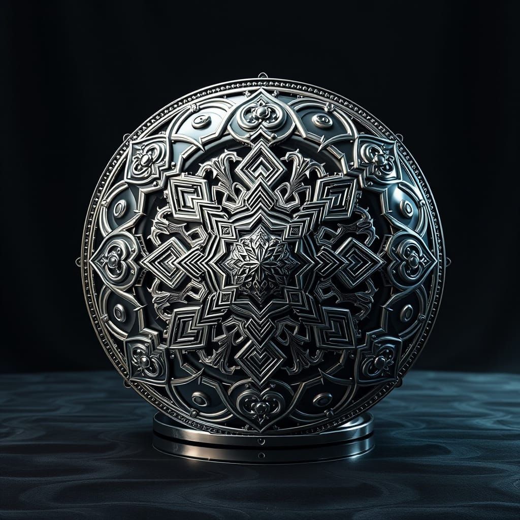 Chrome Rushnyk in Photorealistic Octane Render