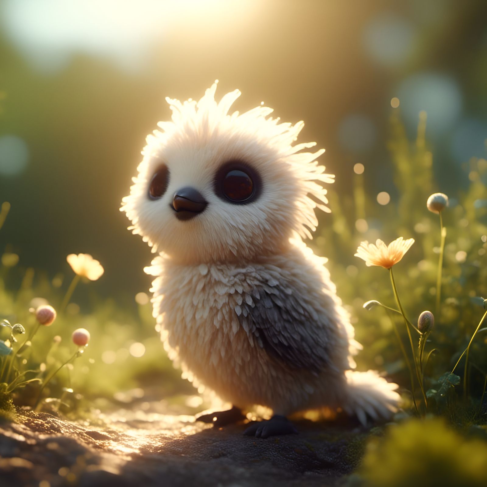 Cute Animal Enjoying Sunshine