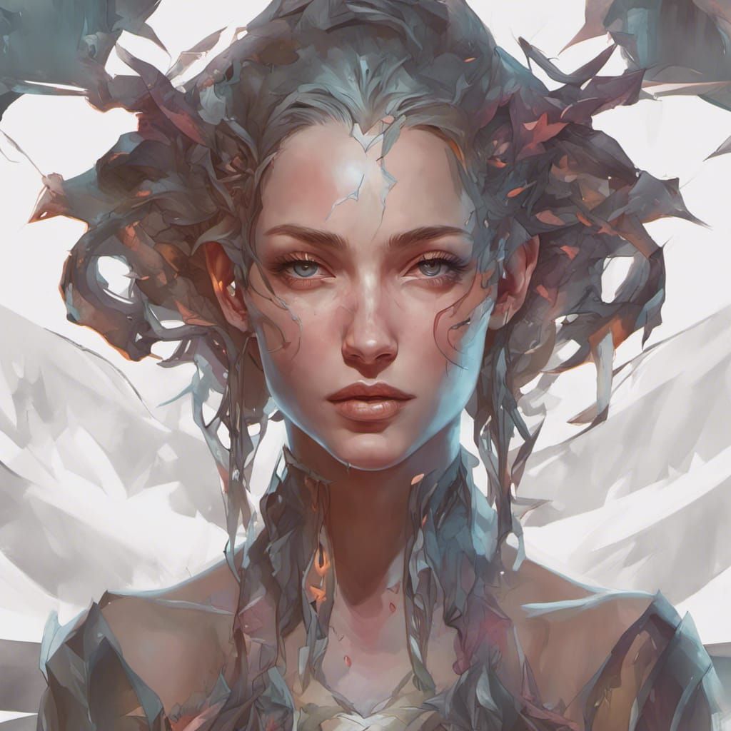 Detailed Portrait with Dynamic Lighting in 8k