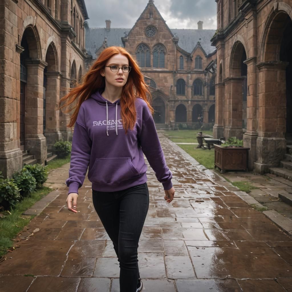 Redhead on Campus: Fantasy Concept Art