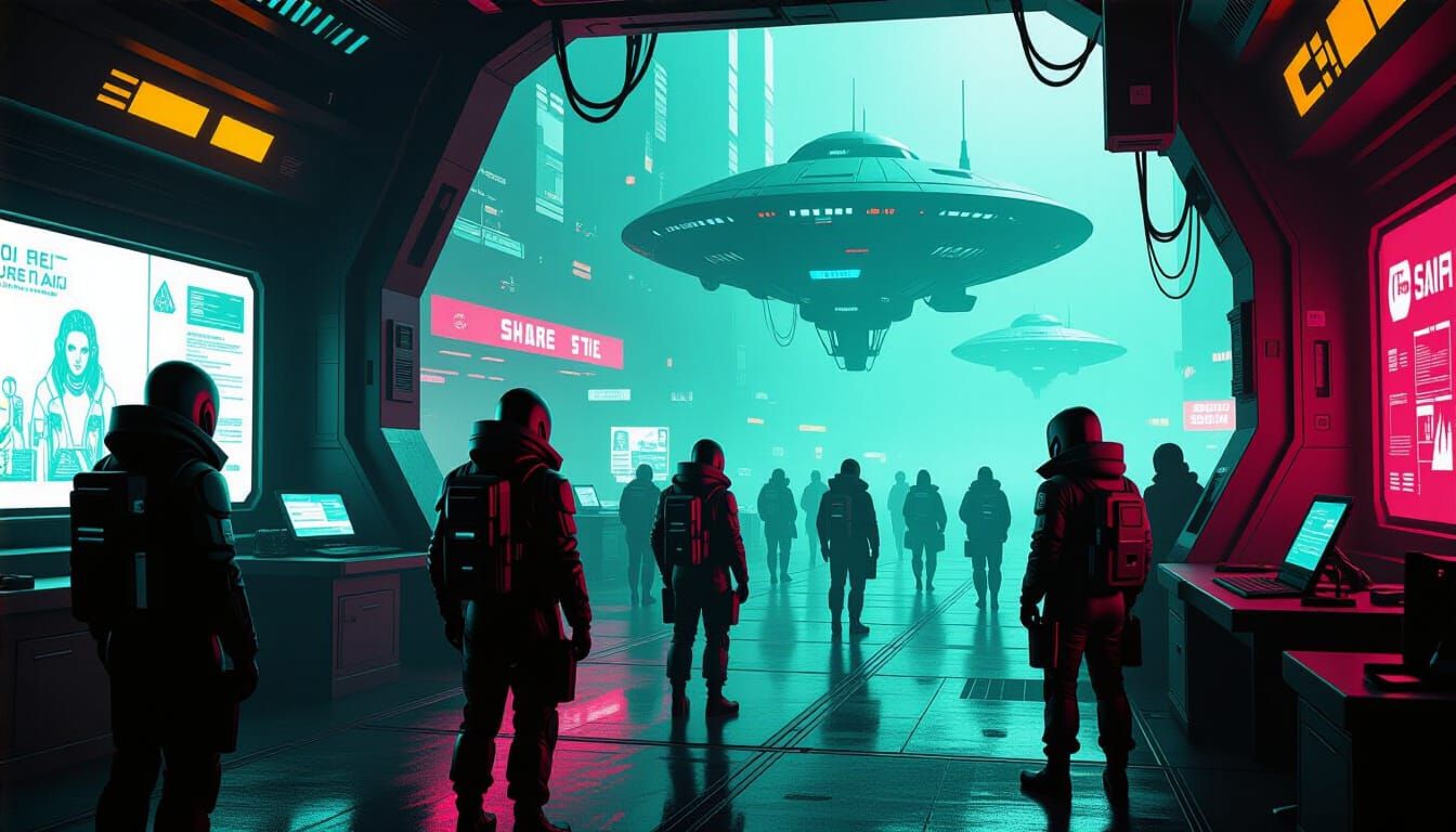 Cyberpunk Hackers Infiltrate an Alien Black Market