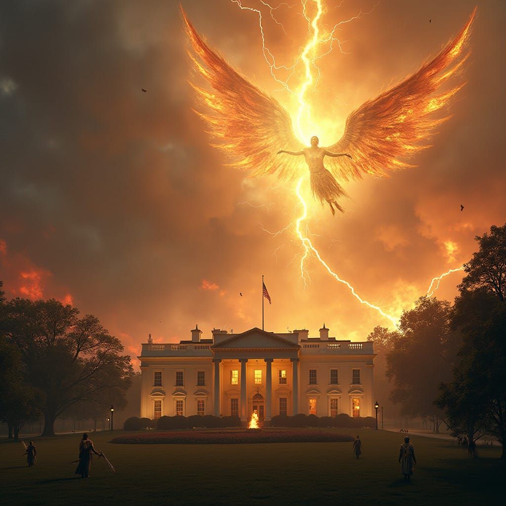 Satan and Fallen Angels Clash with God in Epic Battle