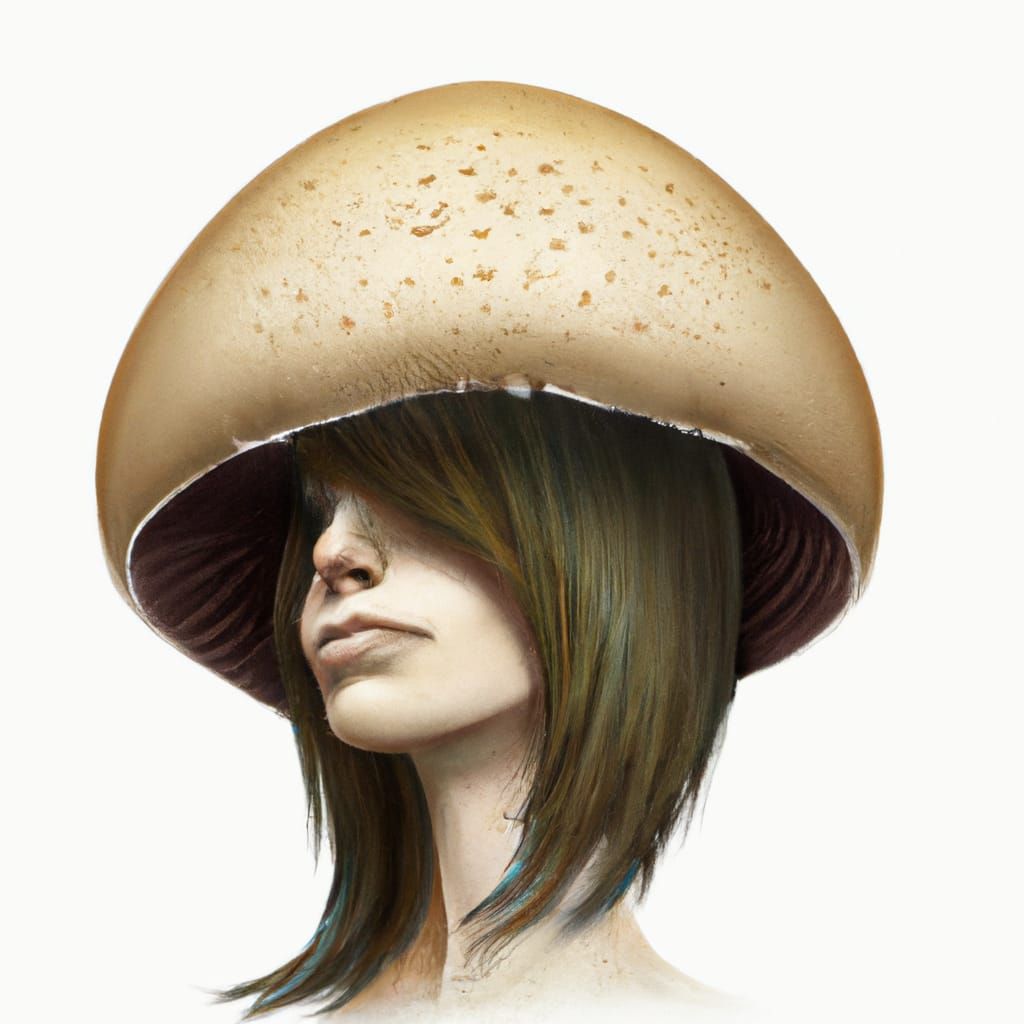 Jill Valentine Transformed: A Fungal Photorealistic Painting