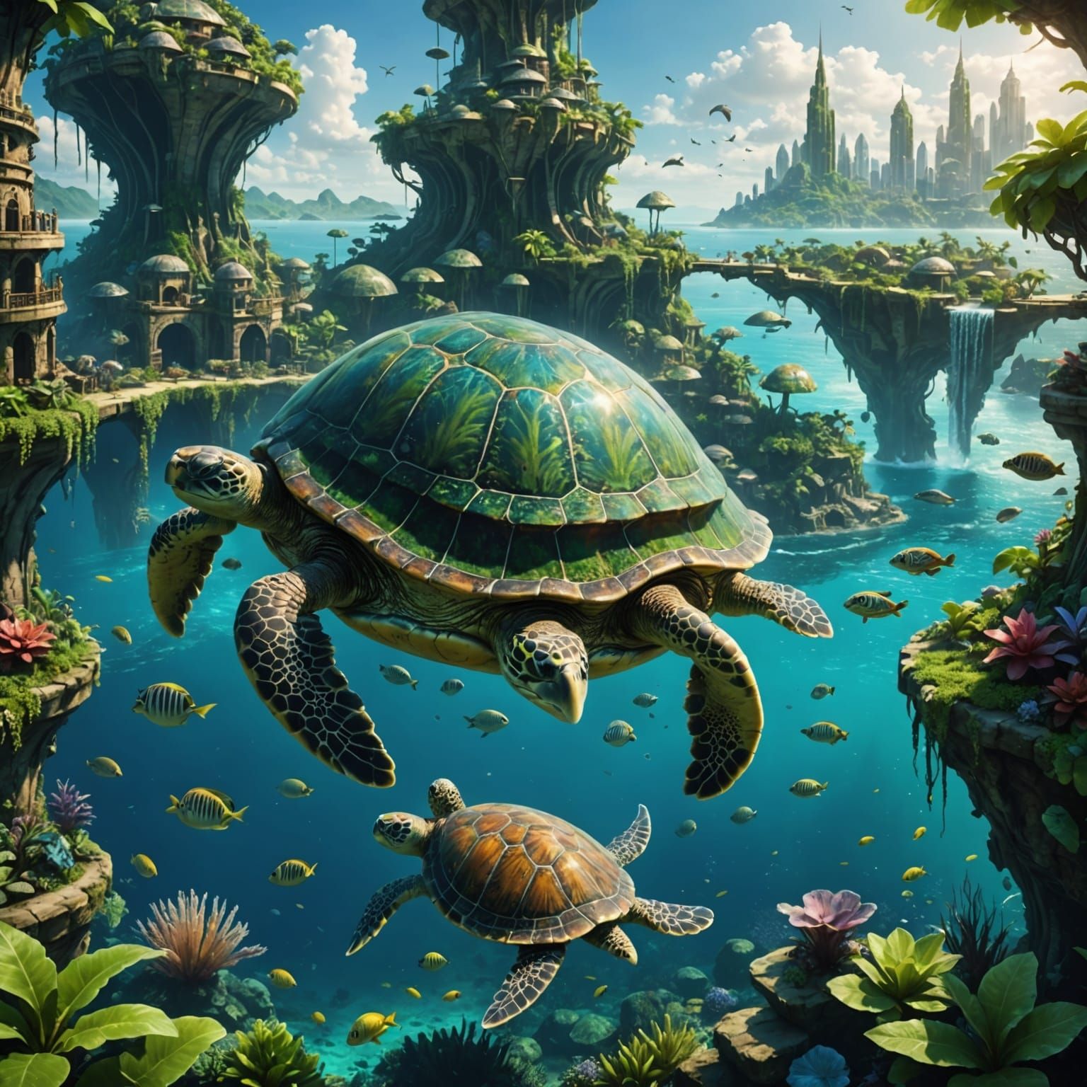 The Last Turtle City: Eco-Fantasy Biosphere