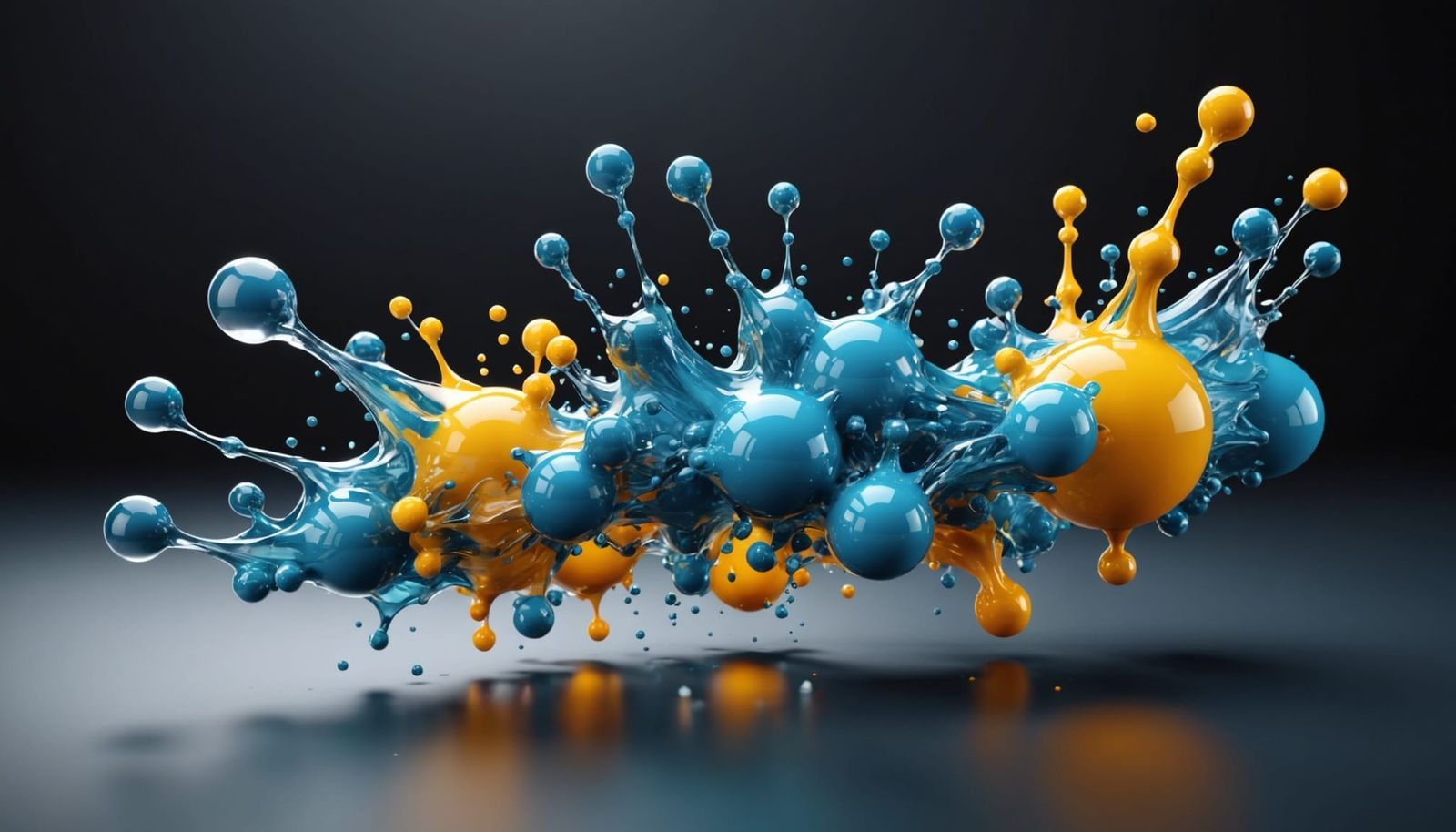 Hyperrealistic Cold Molecule Splash Art Logo