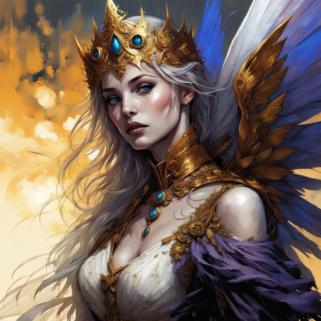 Angelic Fairy Queen in Golden Sunlight