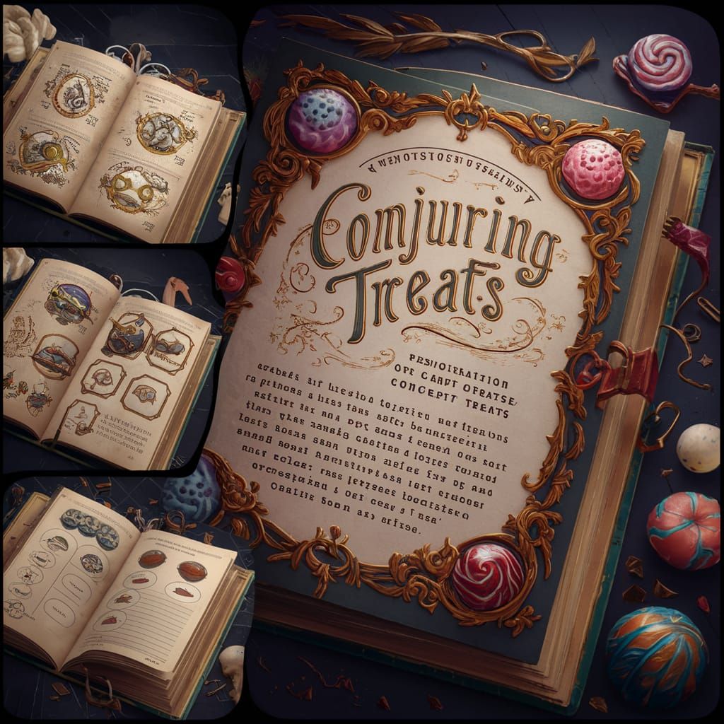 Magical Conjuring Treatise Page in 8K Resolution