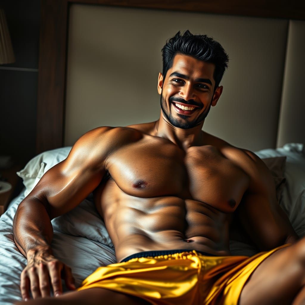 Muscular Indian Man in Kris Kuksi Style