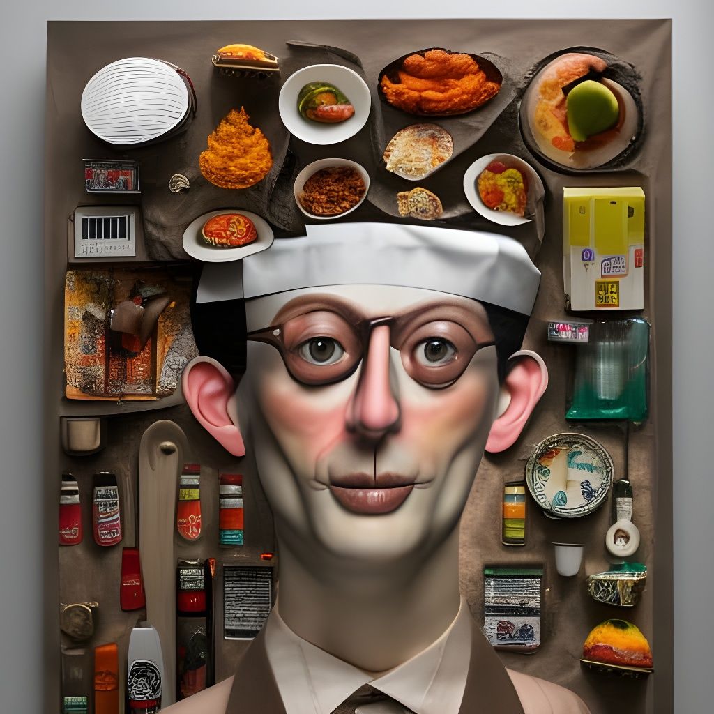 Hyperdetailed Taco Chef Inspired by Expressionism