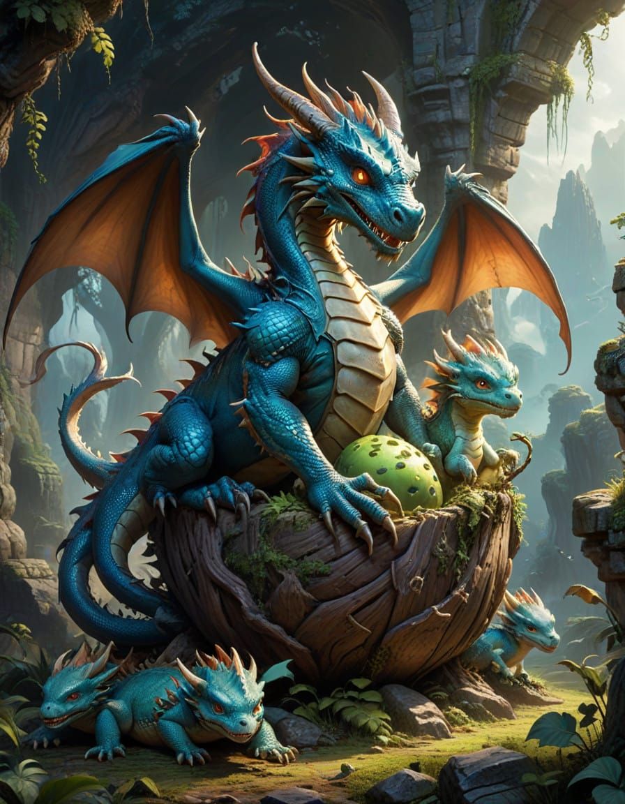 Mythical World of Dragon Birthing Pods