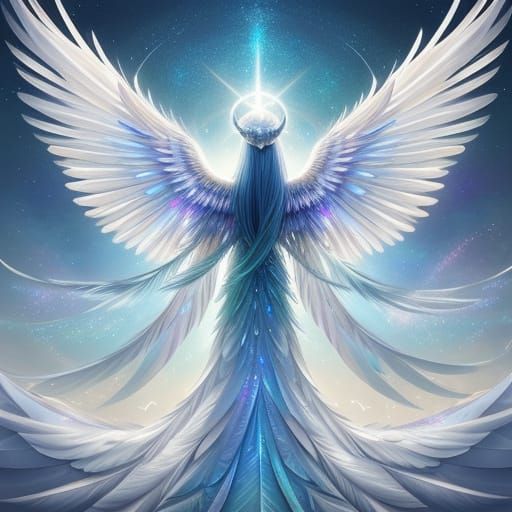 Ethereal Wings Unfold in Sparkling Fantasy Art