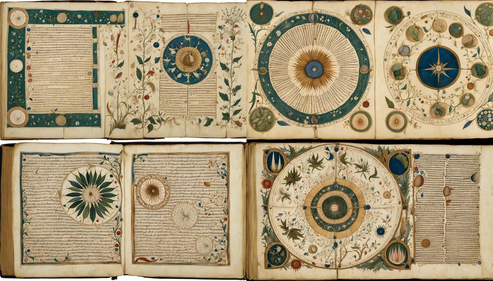 Voynich Manuscript Inspired Page