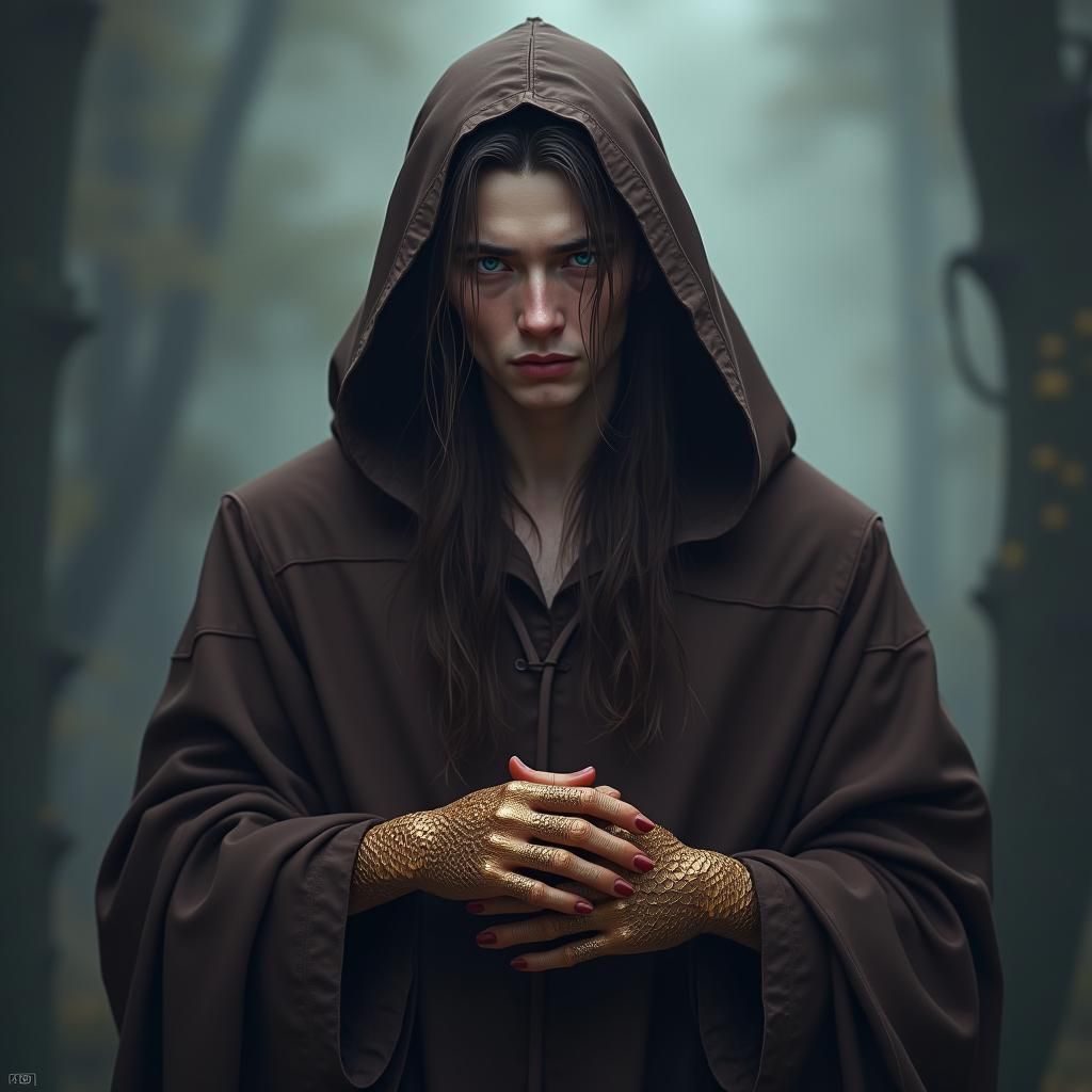 Mystical Dragon Sorcerer in High-Fantasy Style