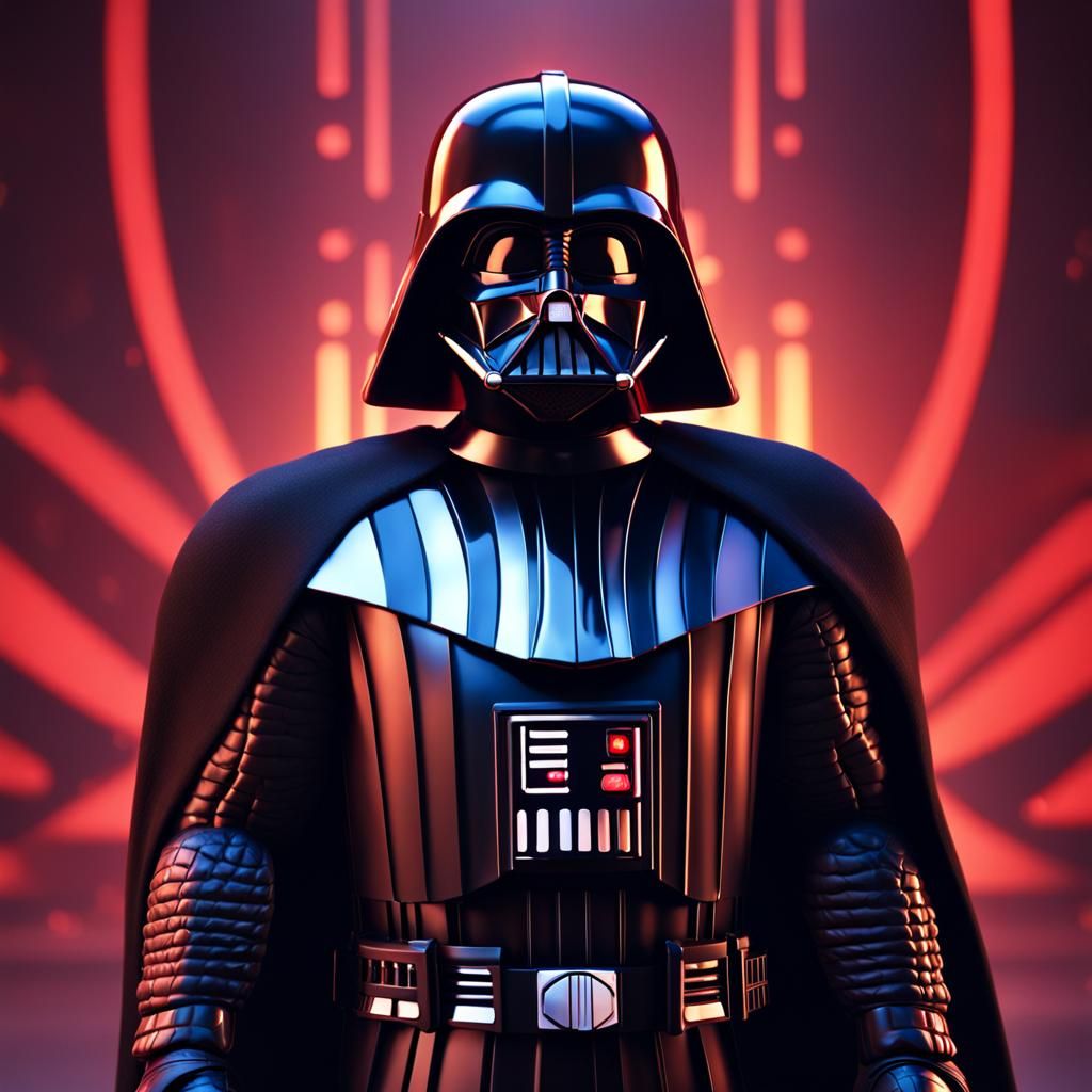 Darth Vader as Pixar 3D Digital Art