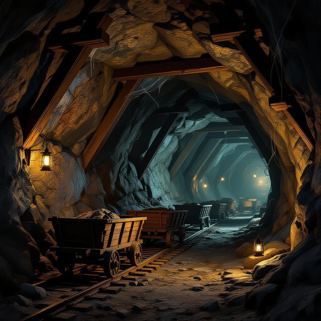 Atmospheric Cyrodiil Mine Digital Matte Painting