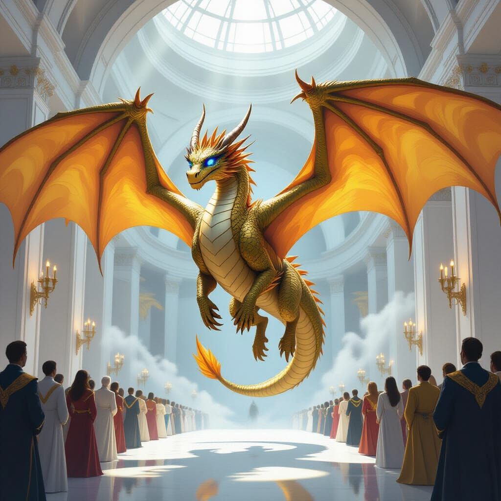 Golden Dragon Soars in Grand Hall