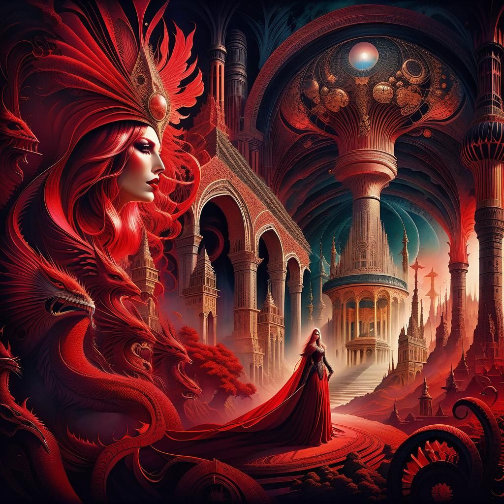 Scarlet Woman of Babylon: A Surreal Masterpiece