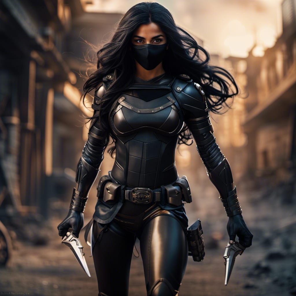 Indian Teenage Superhero Brooding on Rooftop