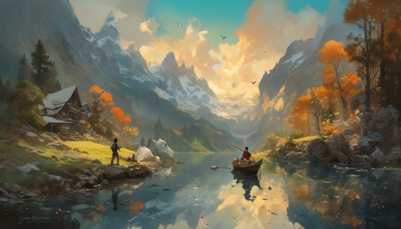 Oil Painting by James Gurney