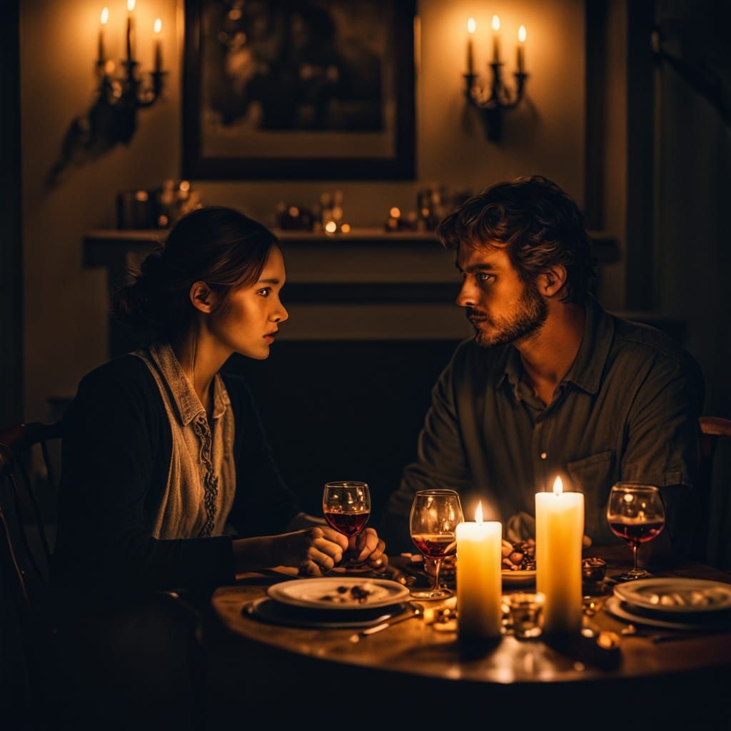 Intimate Candlelit Date Night: A Cinematic Masterpiece