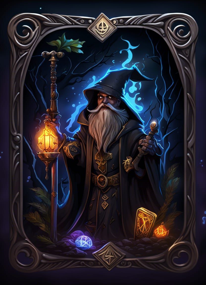 Mad Hermit Tarot Card V.2