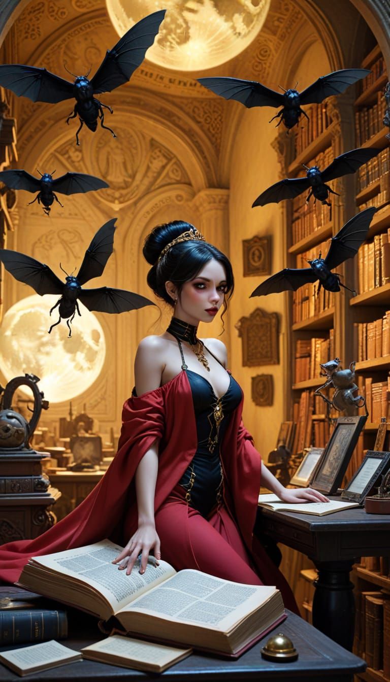 Ethereal Cartoon Characters in Plus-Size French Fashion