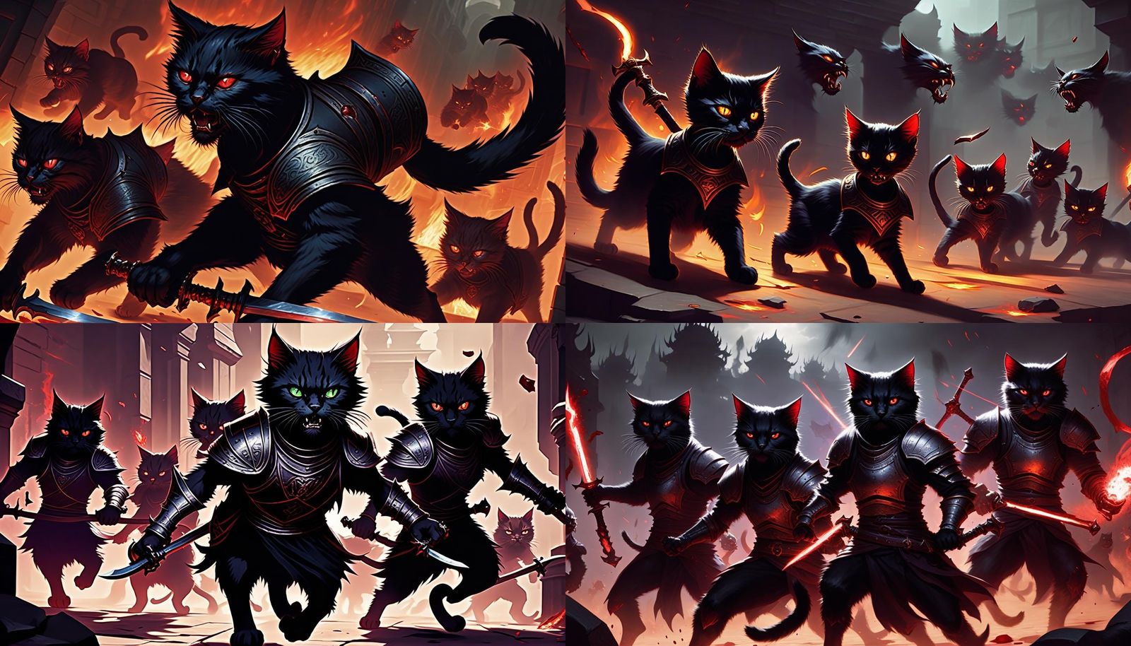 Dark Fantasy: Kittens vs Shadow Demons