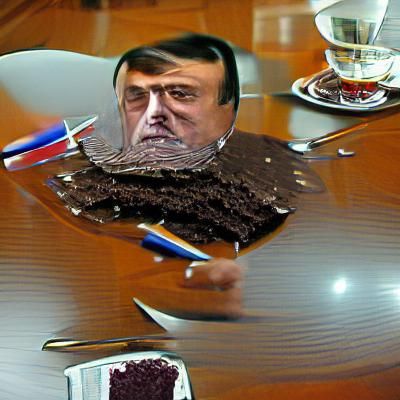Person Eats Many Slices of Chocolate Cake