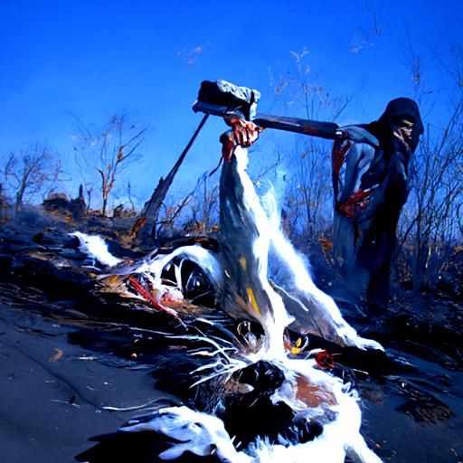 Dramatic Oil Painting of Revenge by Gurney Style