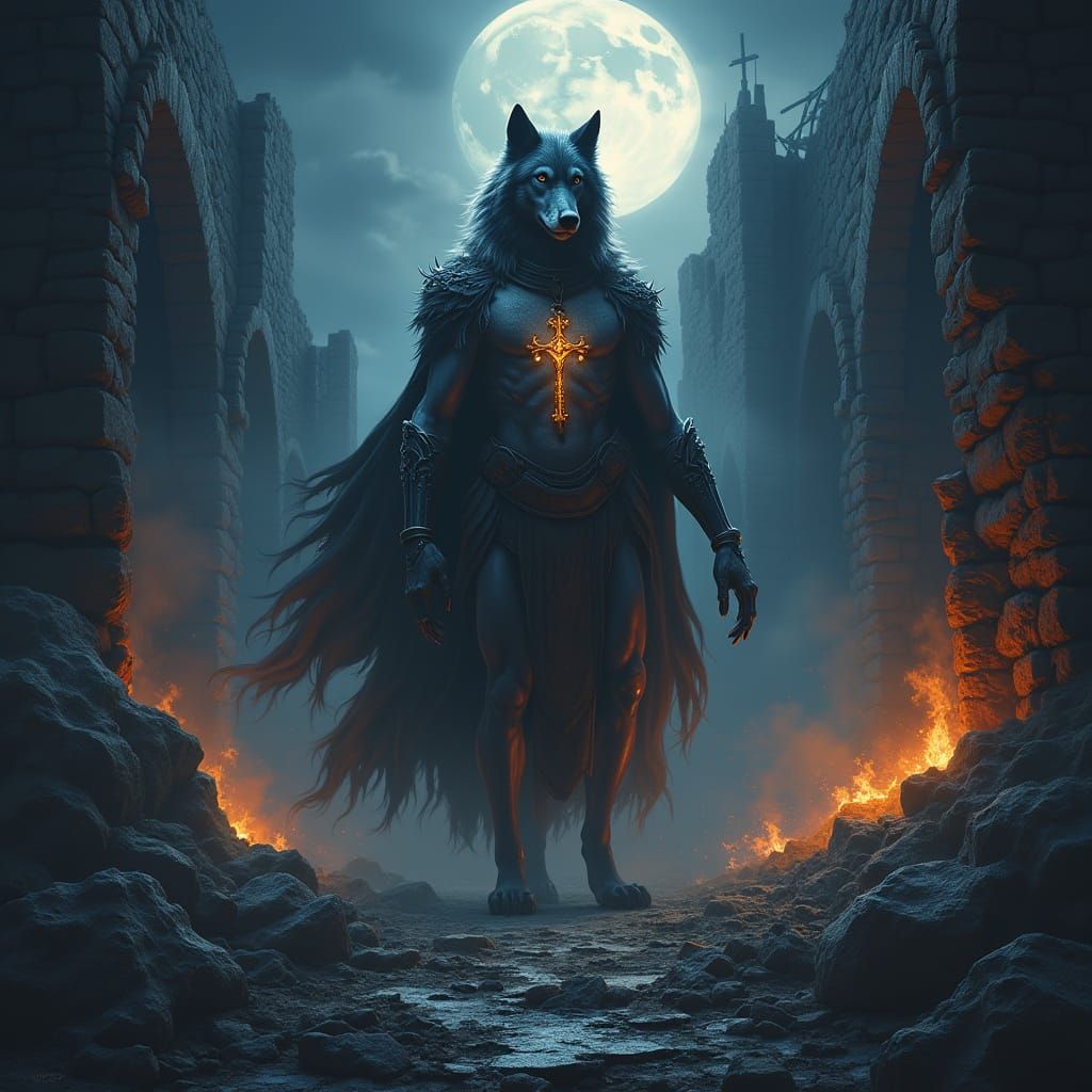 Triumphant Wolf Spirit Conquers Dark Stronghold