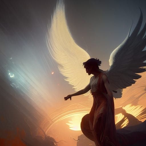 Angel and Demon Reach: Art Nouveau Concept