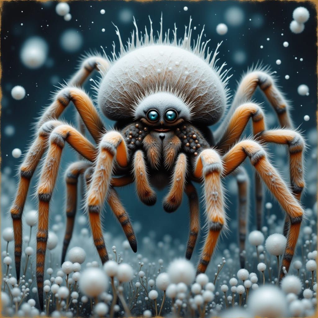 Frosted spider