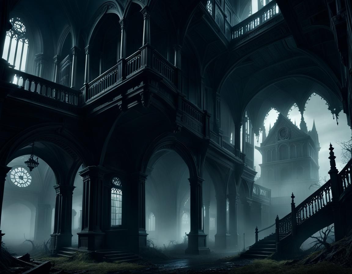 Eerie Places - Abandoned Building - Mysterious Fog