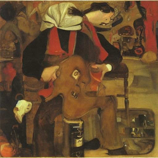 Clog Clearing Inspired by Holbein and Soutine