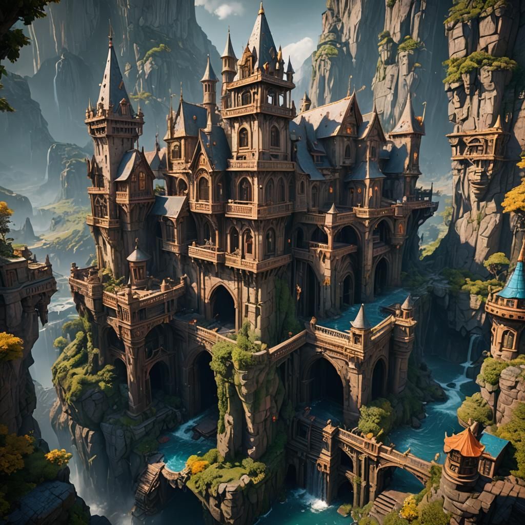 Fantastical Matte Painting with Deep Colors