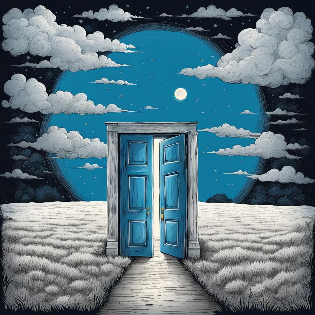 Dynamic Portrait of Person Seeking Escape, by Rutkowski