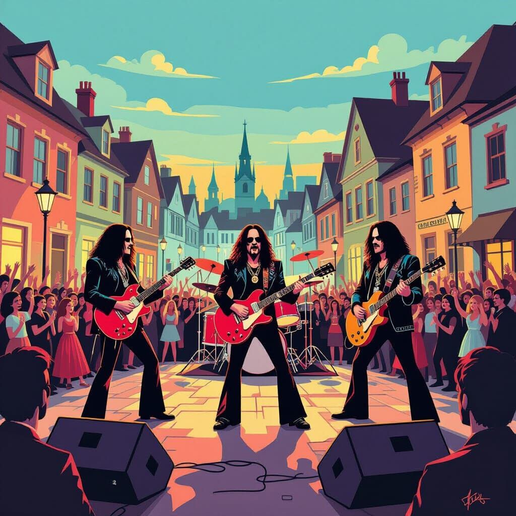 Black Sabbath Concert as Naive Folk Art