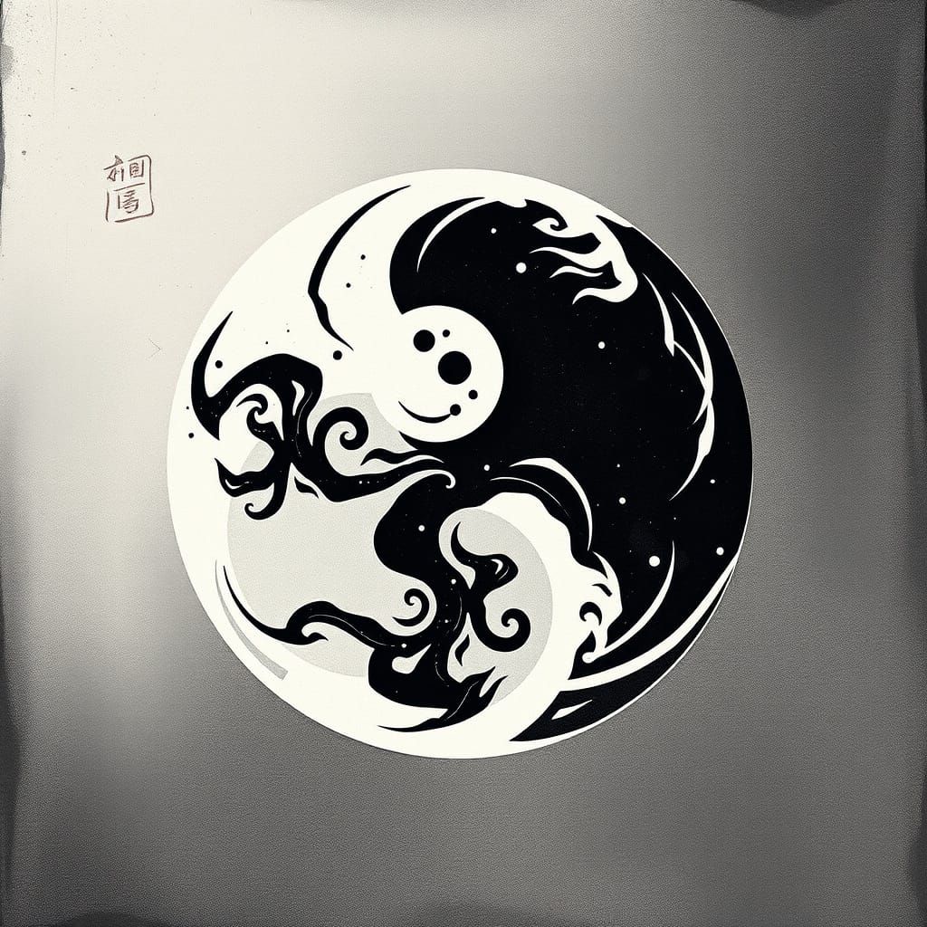Classic Yin Yang Symbol of Balance