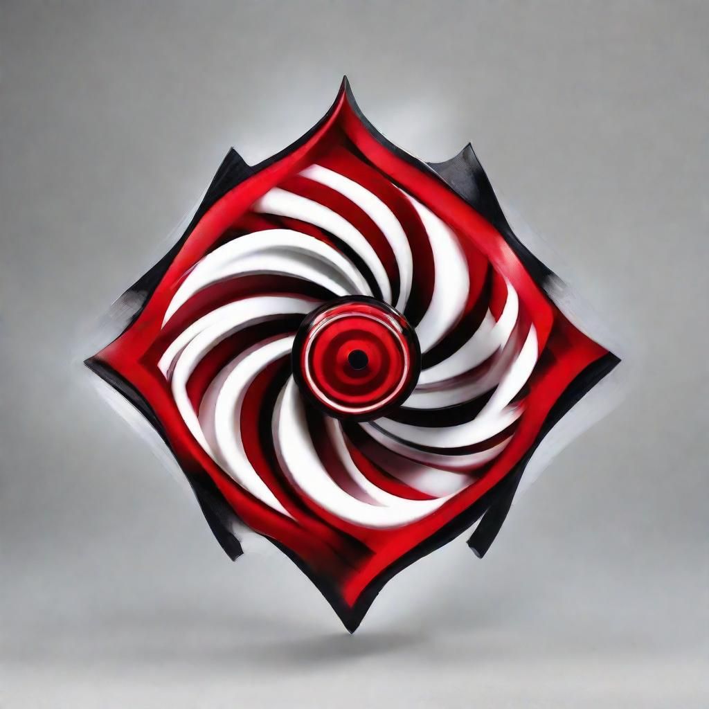 Hypnotic Spinner in Black, Red, and White