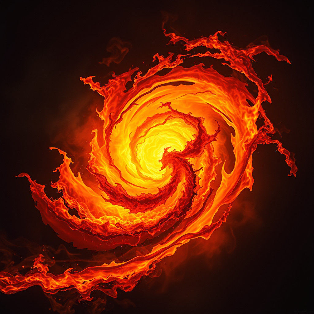 Flames Become Abstract Art: A Cinematic Spectacle