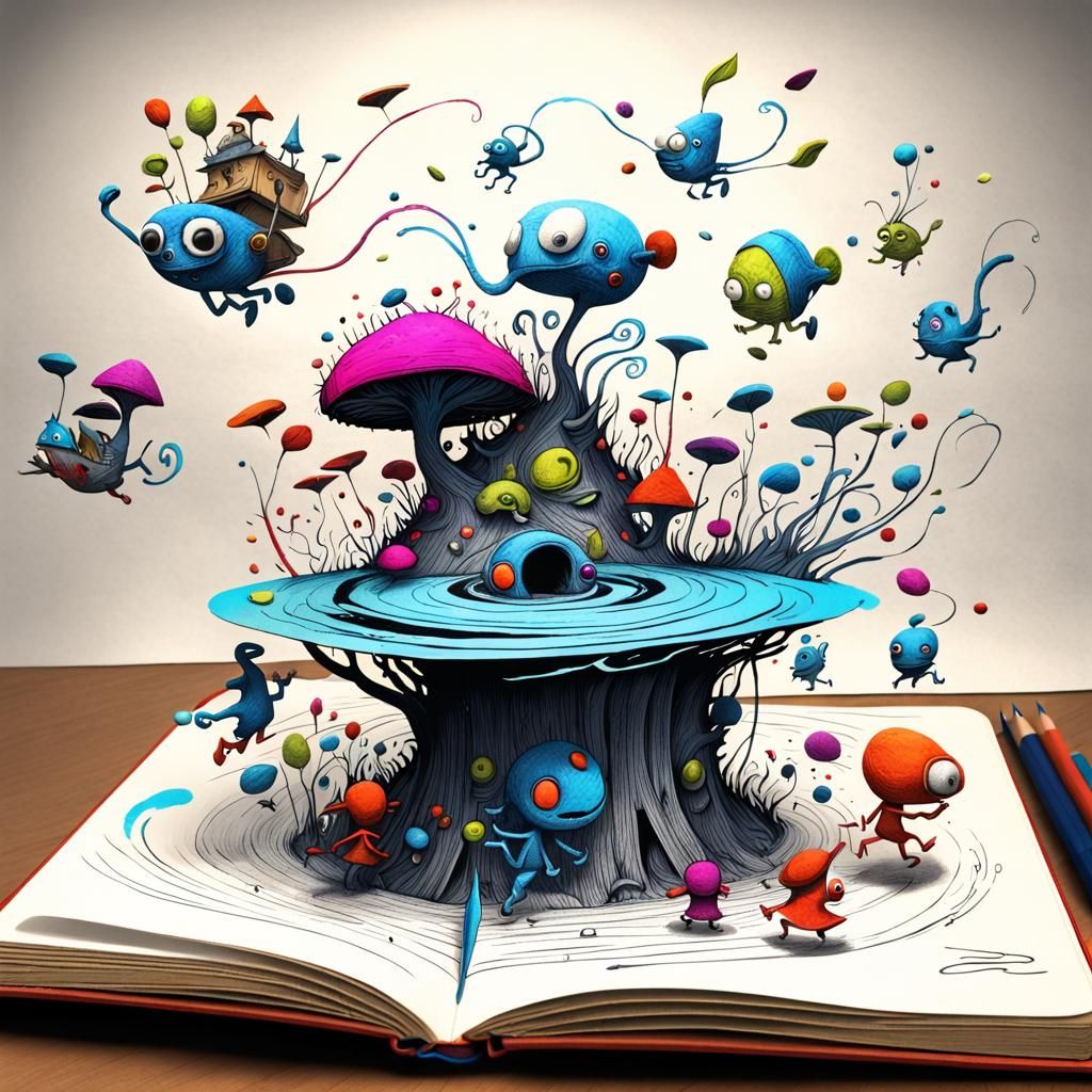 Doodle Characters Escape to 3D Reality