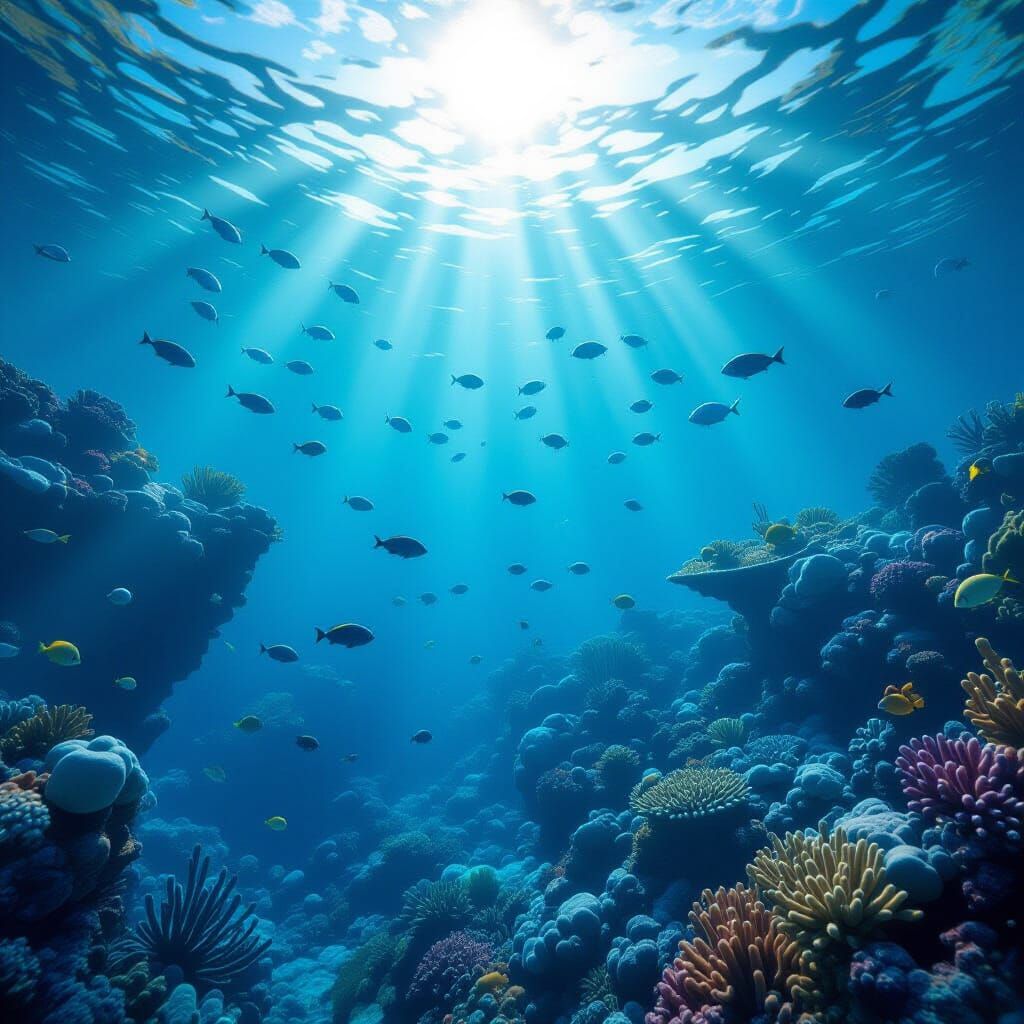 Underwater World in 3D Game Cinematic Style