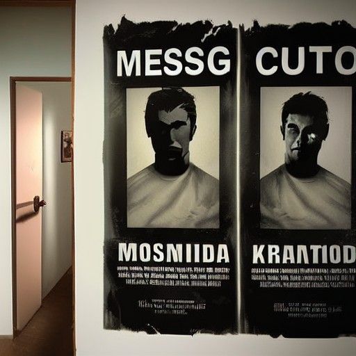 Ominous Missing Person Posters in Horror Style
