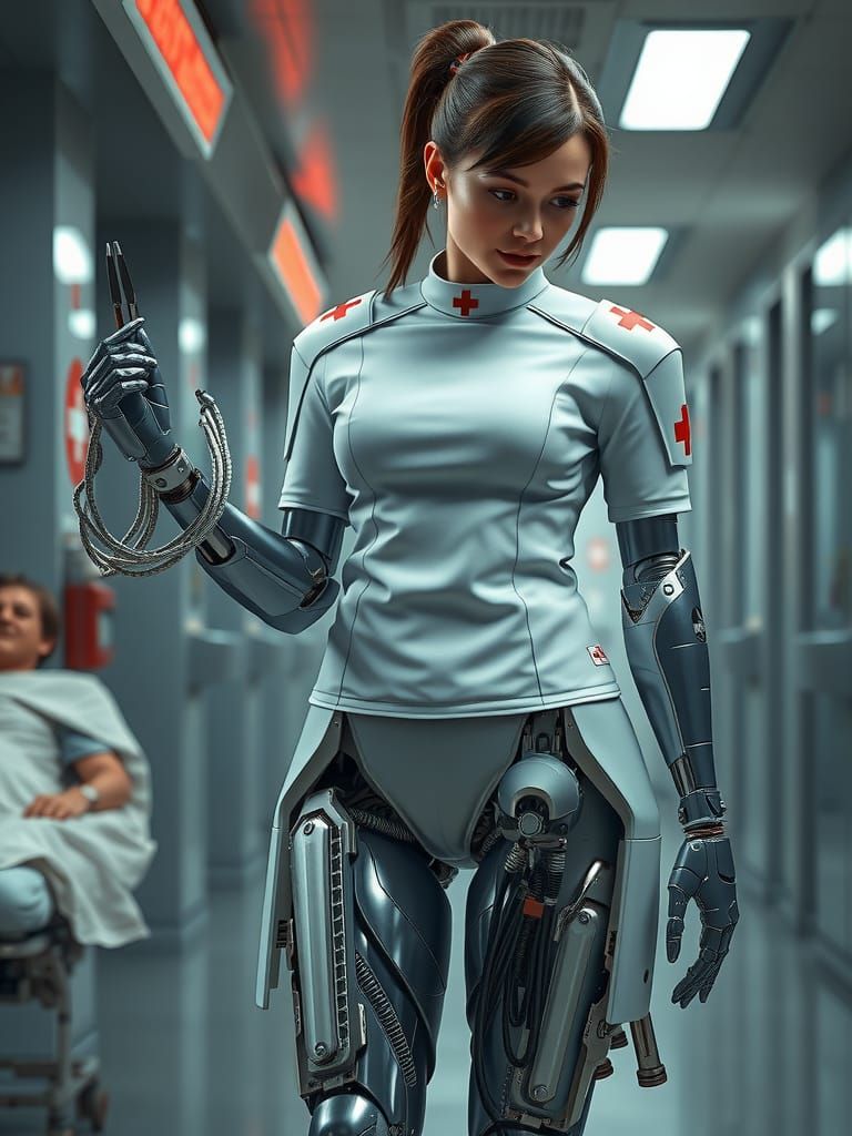 Medical cyborg for emergency room (AD 2065)