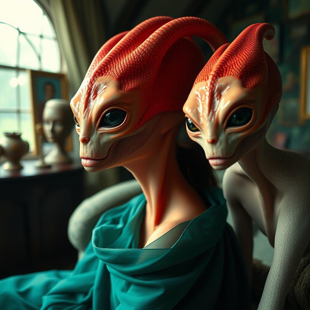 Surreal Portraits of Beautiful People in Gorgeous House