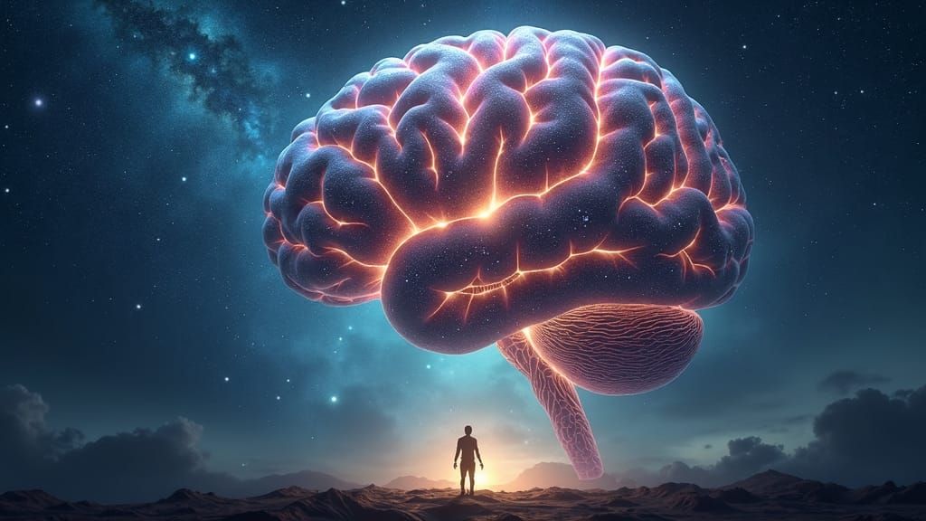 Cosmic Brain: A Surreal Universe of Thought