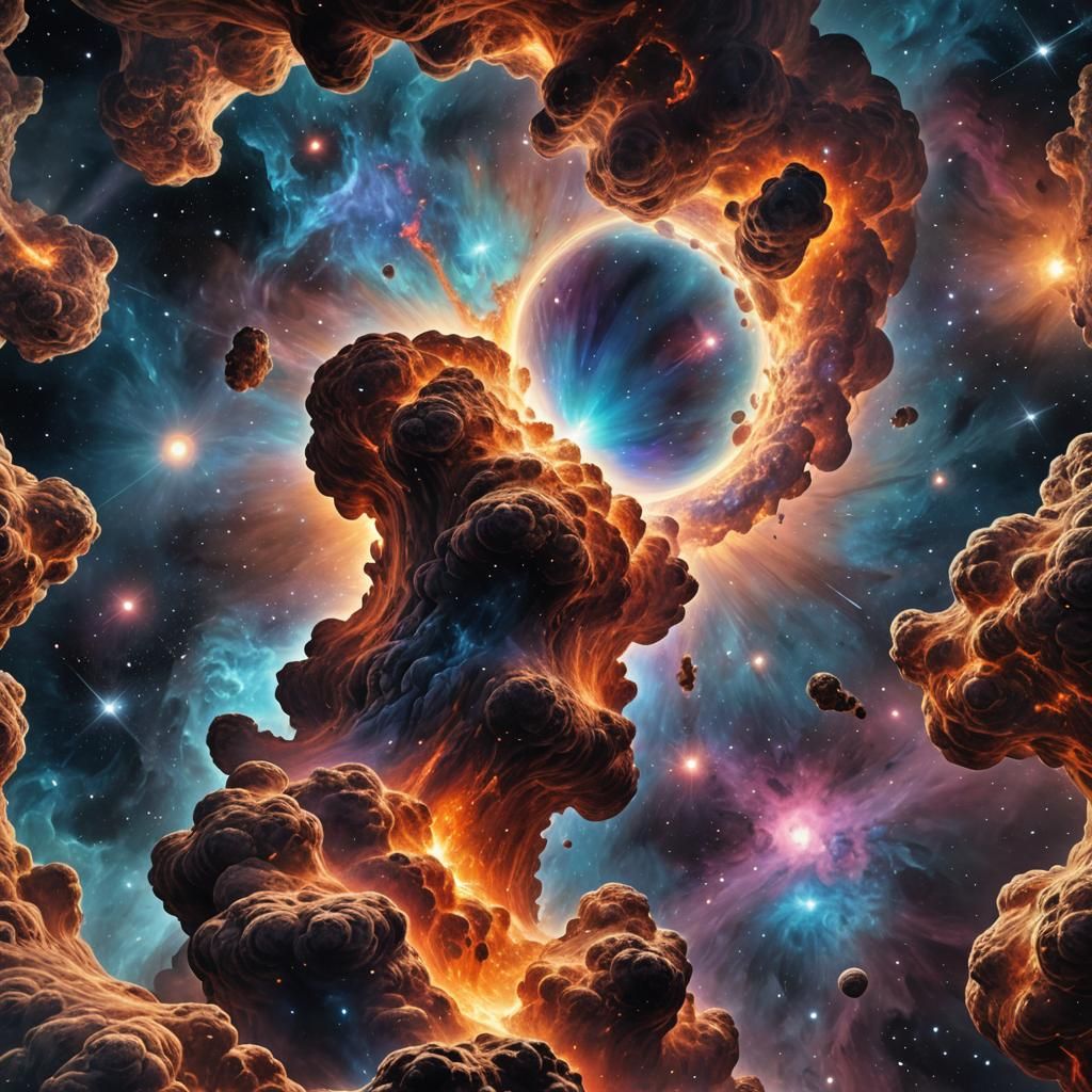 Pillars of Hercules Near Black Hole: Holographic Illustratio...