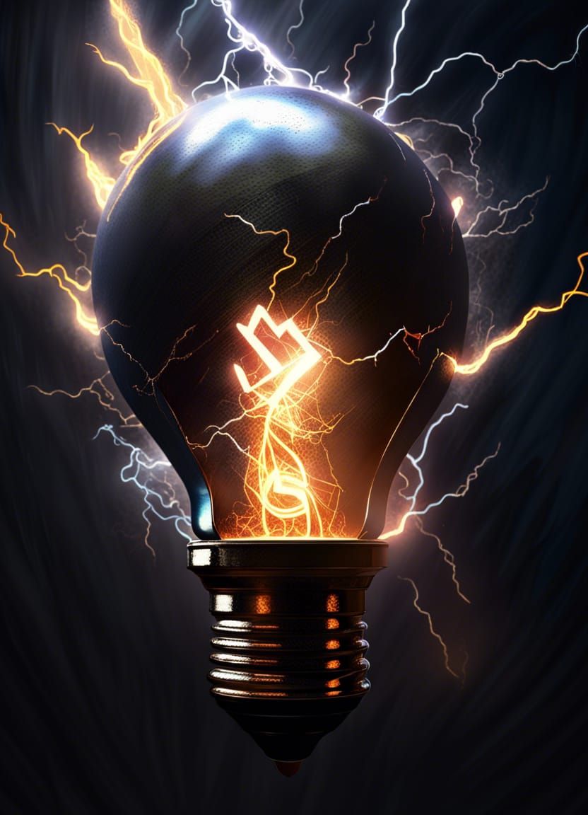 Thor's Lightning Bulb: Gothic Fantasy Art