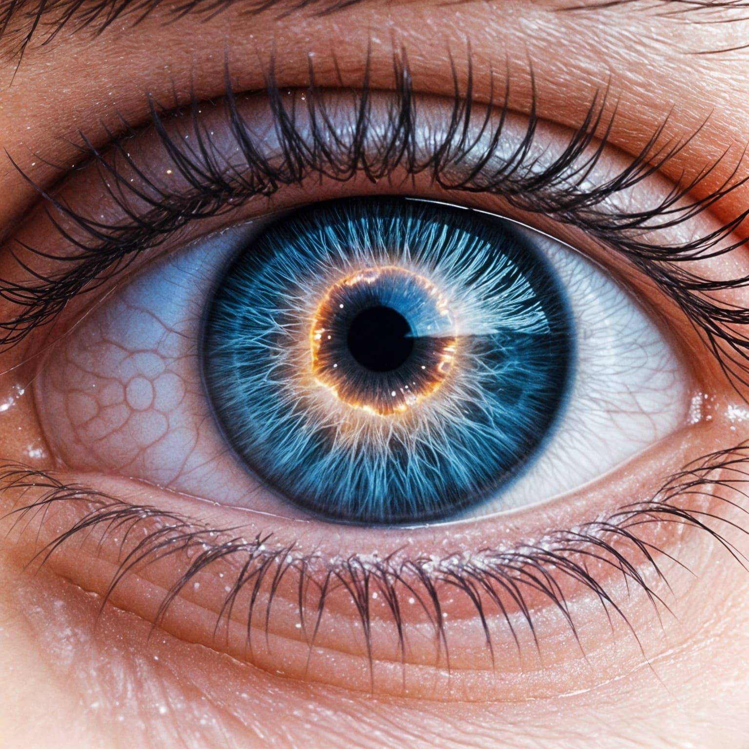 Surreal Cosmic Eye Impressionistic Art