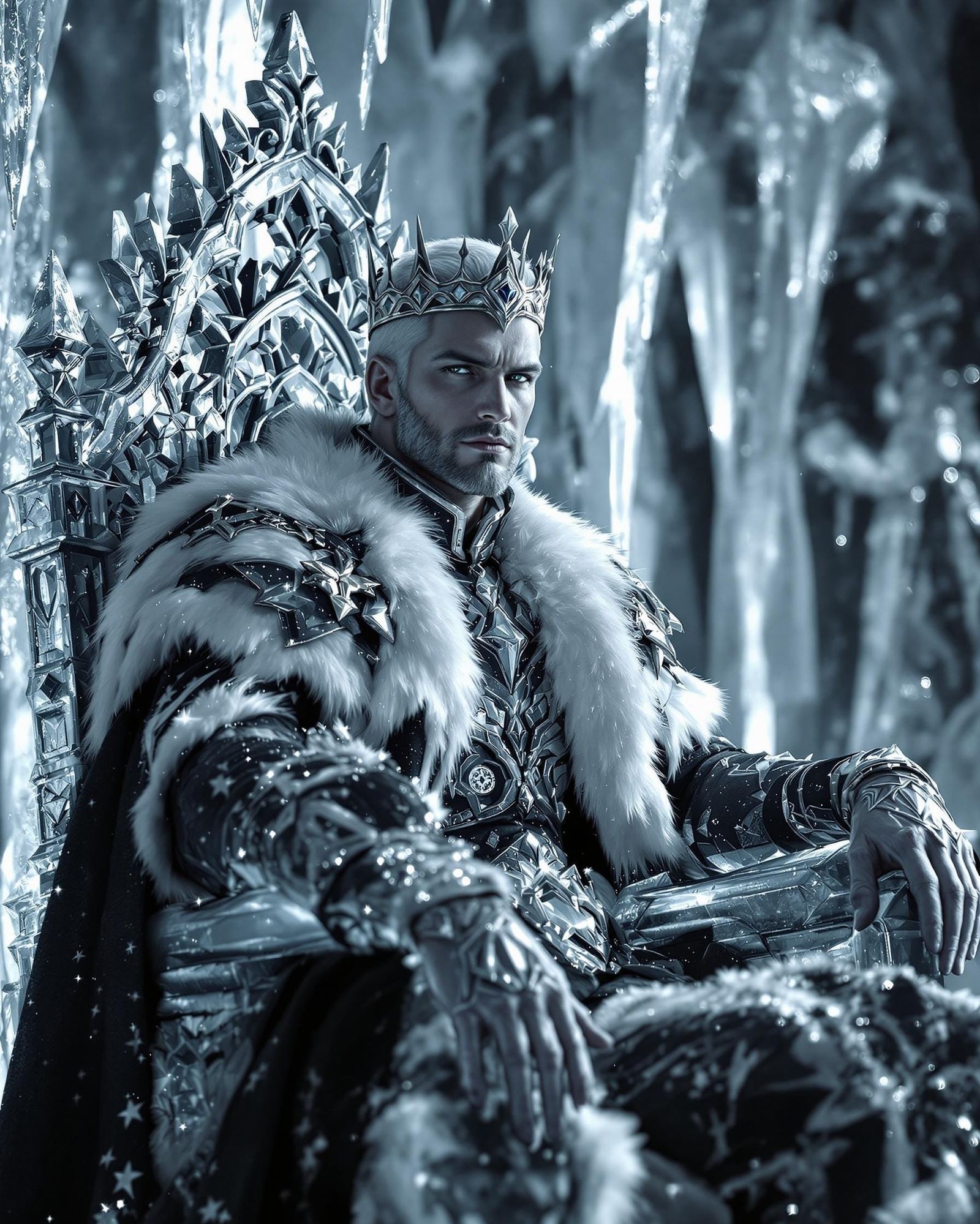 Ice Prince Portrait in Ice Castle Throne Room